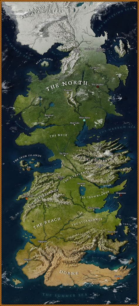 The Reach also boasts major landmarks like Oldtown, the Citadel and other major political houses. . Westeros map high resolution